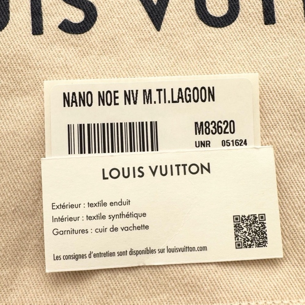 Louis Vuitton Nano Noé By the Pool Collection Monogram Tiles Turquoise Mini Bag - Picture 3 of 11